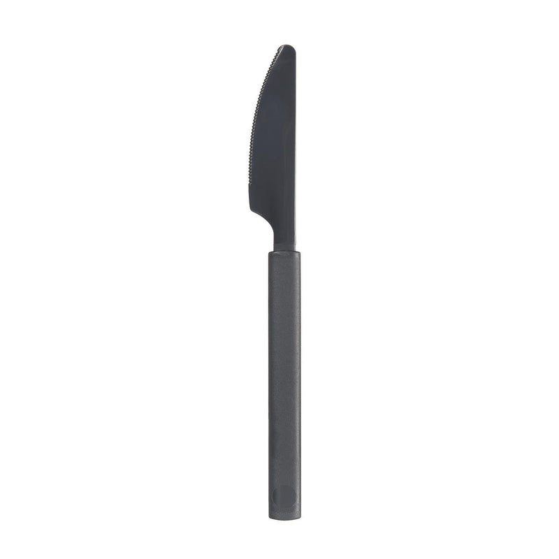 Afbeelding laden in galerijviewer, Duni kunststof mes granite herbruikbaar 19cm doosje a 6 stuks
