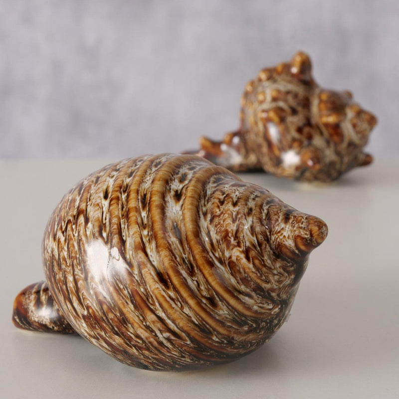 Afbeelding laden in galerijviewer, Boltze home deco schelp keramiek 10x5cm
