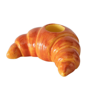 Boltze home kandelaar croissant 8,5x7x3,5cm keramiek