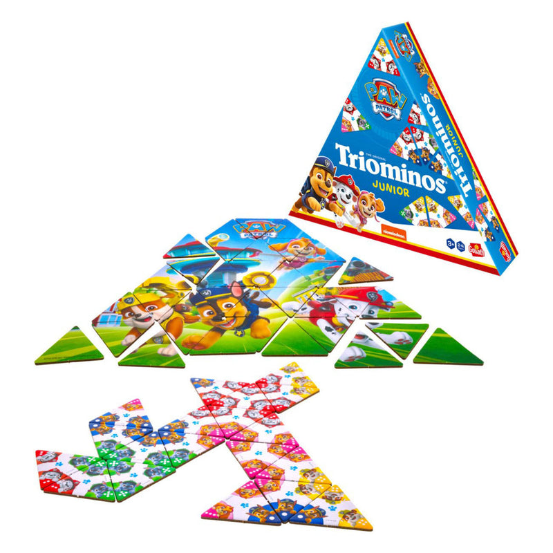 Afbeelding laden in galerijviewer, Goliath triominos junior paw patrol - bordspel - kinderspel - speel triominos met jouw favoriete paw patrol personage.
