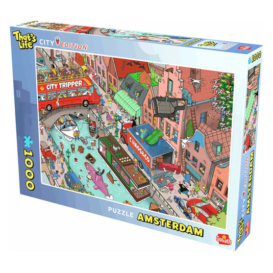 Goliath games goliath that's life city edition: amsterdam legpuzzel - 1000st.