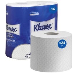 Toiletpapier kleenex 8484 4-laags wit