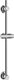 Wenko douchestang rvs chroom, lengte 70cm, diameter 22mm, met douchekophouder en 2 wandsteunen - glijstang chroom - bevestigen zonder boren