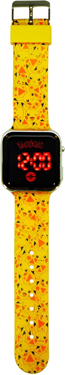 Accutime pokémon - led horloge - pikachu - geel - kinderen