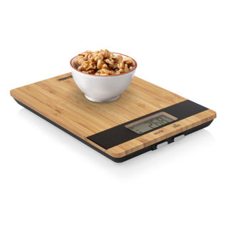 Afbeelding laden in galerijviewer, Princess 492944 keukenweegschaal – digitaal - stijlvol bamboe – 1g tot 5kg - tarra functie

