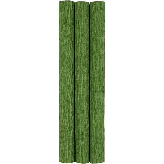 Crêpepapier, vel 25x60 cm, crêpe-verhouding: 180%, 105 gr, lime groen, 3 vel 1 doos