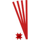 Vlechtstroken, l: 45 cm, d 4,5 cm, b: 10 mm, rood, 100 stroken 1 doos