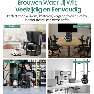 Afbeelding laden in galerijviewer, Emerio koffiezetapparaat 0,6 cme-116801
