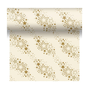 Duni 3-in1 holiday star cream 40x480cm