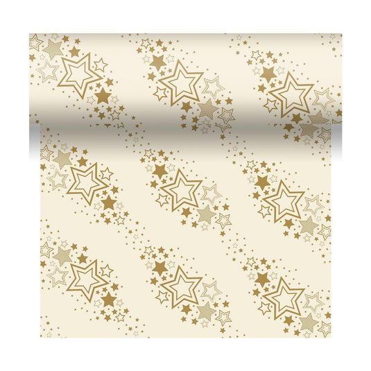 Duni 3-in1 holiday star cream 40x480cm