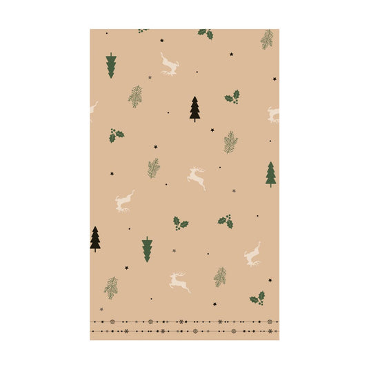 Duni tafellaken natural yuletid 138x220cm