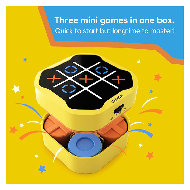 Afbeelding laden in galerijviewer, Giiker tic-tac-toe bolt spel - geel
