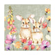 Duni servetten floral friends 3-laags tissue 33x33cm