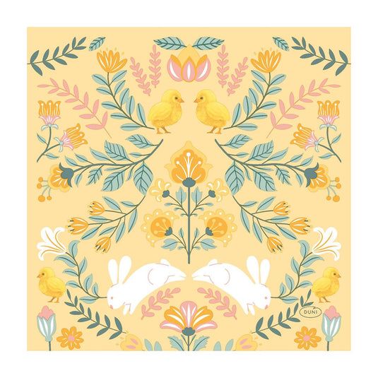 Duni servetten ornament easter 3-laags tissue 33x33cm