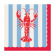 Duni servetten crayfish tide 3-laags tissue 33x33cm