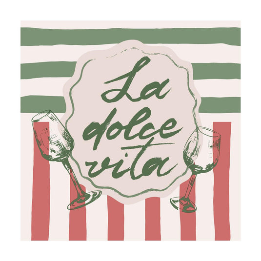 Duni servetten la dolce vita 3-laags tissue 33x33cm