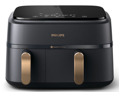 Afbeelding laden in galerijviewer, Philips na352 00 dubbele airfryer
