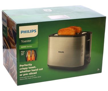 Afbeelding laden in galerijviewer, Philips broodrooster hd2650 90 viva rvs zwart
