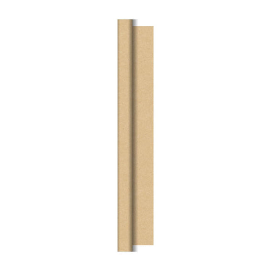Duni tafellaken op rol natural brown cel 118x500cm