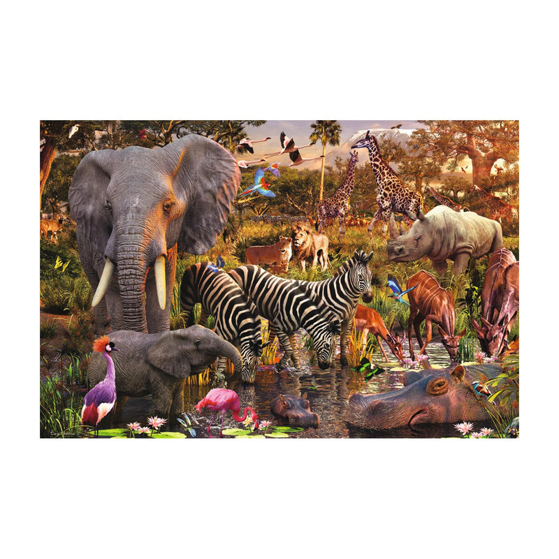 Afbeelding laden in galerijviewer, Ravensburger puzzel afrikaanse dierenwereld - legpuzzel - 3000 stukjes
