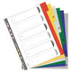 Numerieke tabbladen exacompta 2506e pp (polypropeen) kleurenassortiment
