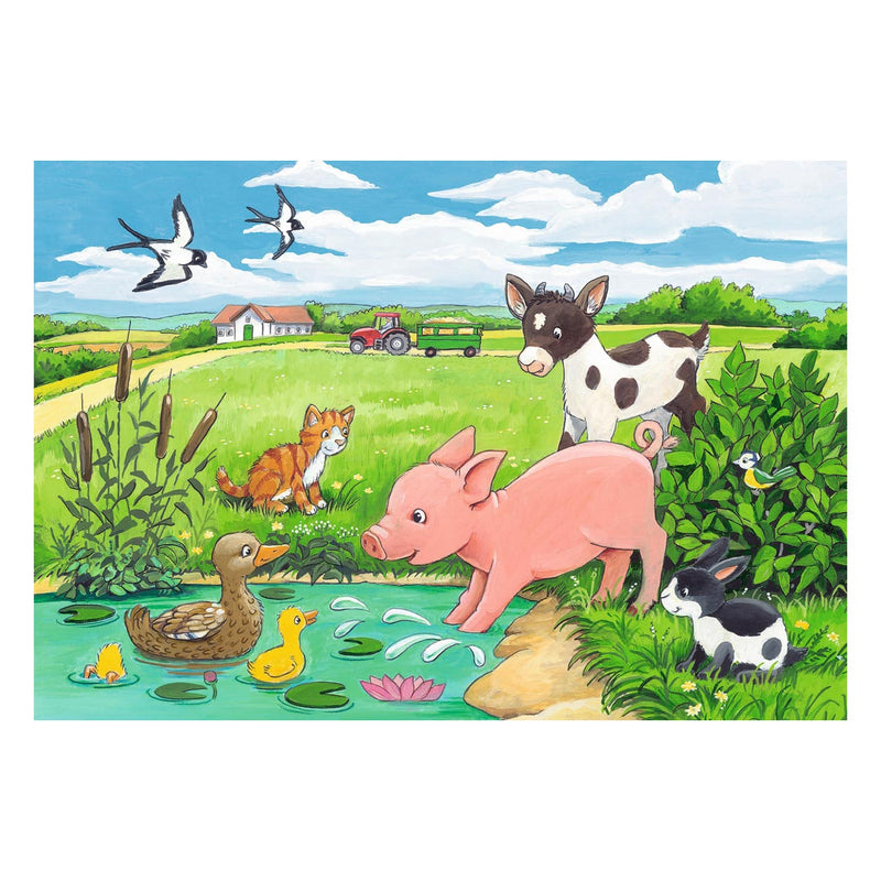 Afbeelding laden in galerijviewer, Ravensburger jonge dieren op het platteland, 2x12st.
