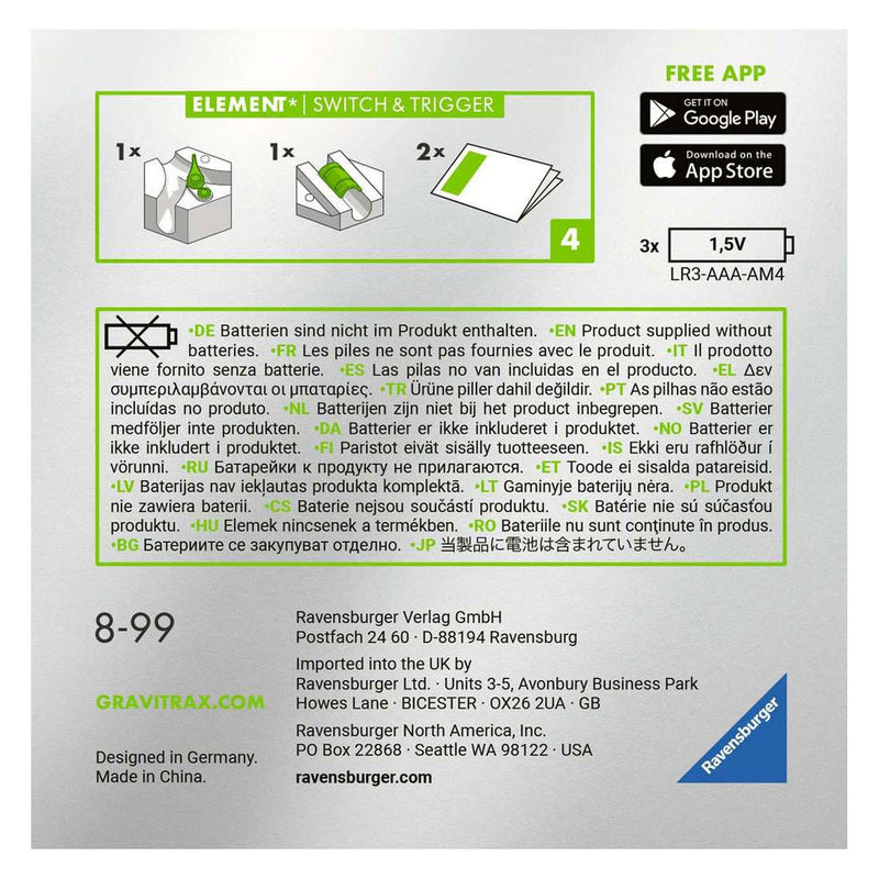 Afbeelding laden in galerijviewer, Ravensburger gravitrax element switch trigger uitbreidingsset
