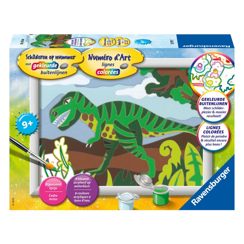 Afbeelding laden in galerijviewer, Ravensburger Schilderen op Nummer Dino
