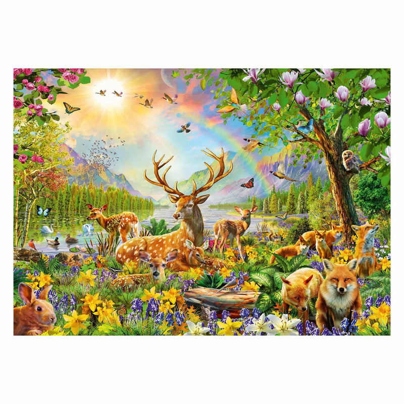 Afbeelding laden in galerijviewer, Ravensburger puzzel mooie hertenfamilie, 200st. xxl
