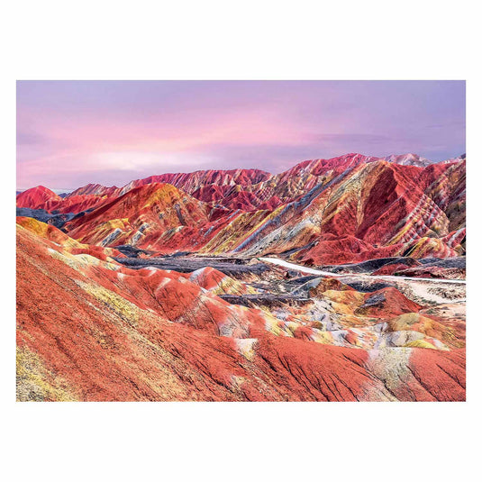Ravensburger puzzel regenboogbergen, china, 1000st.