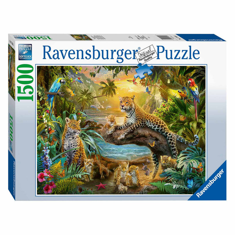 Afbeelding laden in galerijviewer, Ravensburger Puzzel Luipaarden in de Jungle, 1500st.
