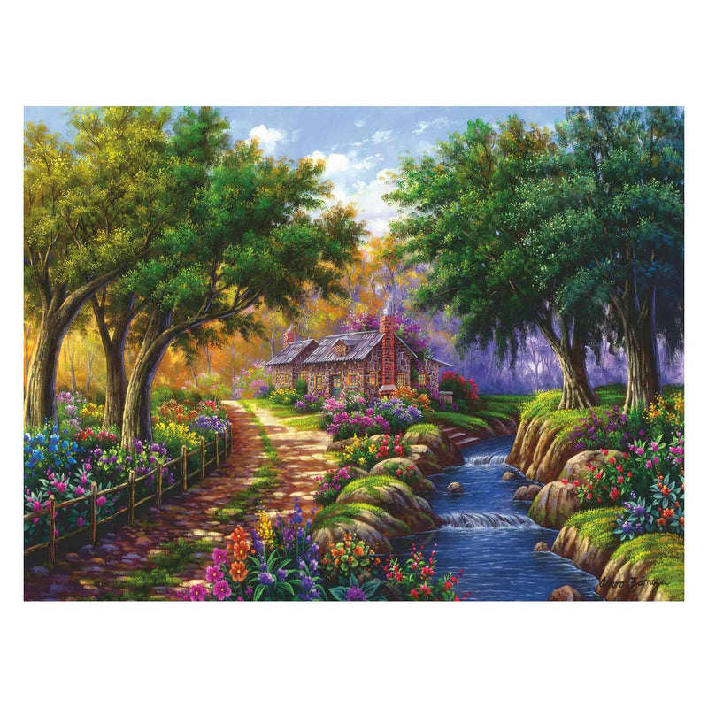 Afbeelding laden in galerijviewer, Ravensburger Puzzel Cottage bij de Rivier, 1500st.
