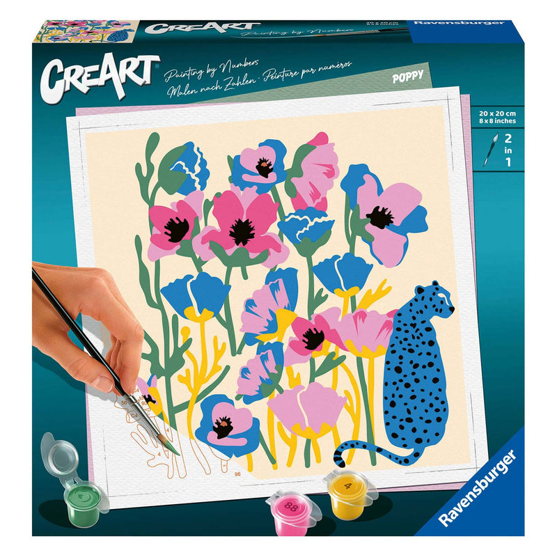 Afbeelding laden in galerijviewer, Ravensburger schilderen op nummer - poppy
