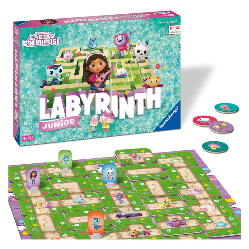 Afbeelding laden in galerijviewer, Ravensburger gabby's poppenhuis junior laybrinth bordspel
