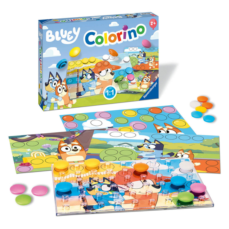 Afbeelding laden in galerijviewer, Ravensburger bluey colorino kinderspel
