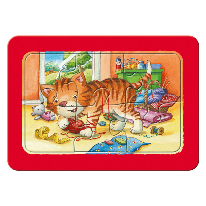 Afbeelding laden in galerijviewer, Ravensburger mijn dierenvriendjes - my first puzzels - 3x6 stukjes - kinderpuzzel

