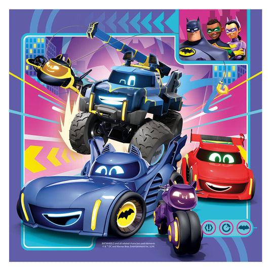 Ravensburger puzzel batwheels - drie puzzels - 49 stukjes - kinderpuzzel