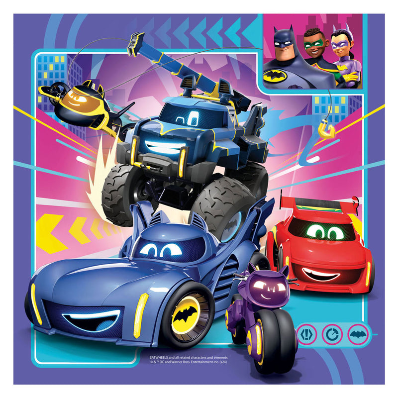 Afbeelding laden in galerijviewer, Ravensburger puzzel batwheels - drie puzzels - 49 stukjes - kinderpuzzel
