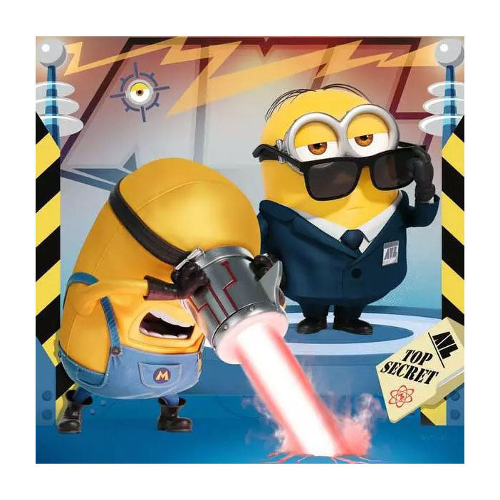 Afbeelding laden in galerijviewer, Ravensburger puzzel despicable me 4 - drie puzzels - 49 stukjes - kinderpuzzel
