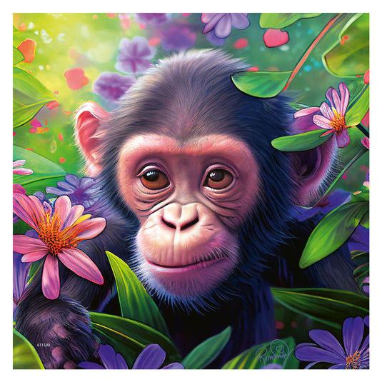 Ravensburger puzzel jungle babies - drie puzzels - 49 stukjes - kinderpuzzel