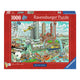 Ravensburger legpuzzel fleroux rotterdam, 1000st.