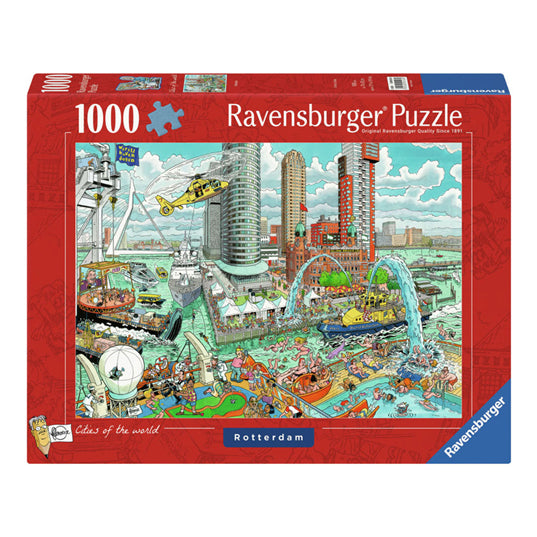 Afbeelding laden in galerijviewer, Ravensburger legpuzzel fleroux rotterdam, 1000st.
