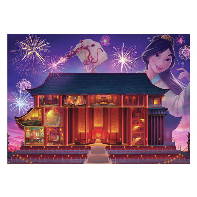 Afbeelding laden in galerijviewer, Ravensburger puzzel disney castles mulan - 1000 stukjes legpuzzel.
