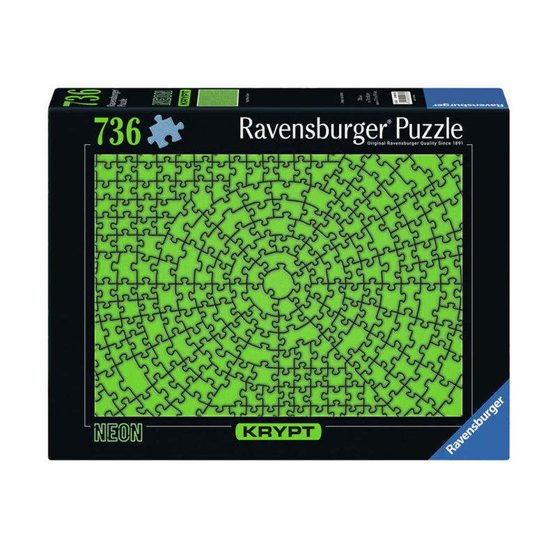 Afbeelding laden in galerijviewer, Ravensburger legpuzzel krypt neon green, 736st.
