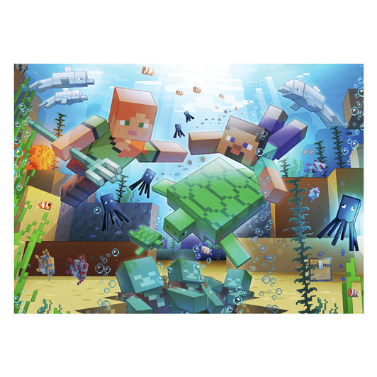 Afbeelding laden in galerijviewer, Ravensburger legpuzzel minecraft mosaic 1000 stukjes karton.
