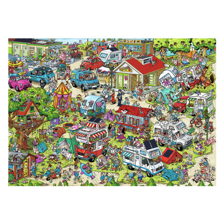Afbeelding laden in galerijviewer, Ravensburger legpuzzel holiday resort 1: the campsite, 1000st.
