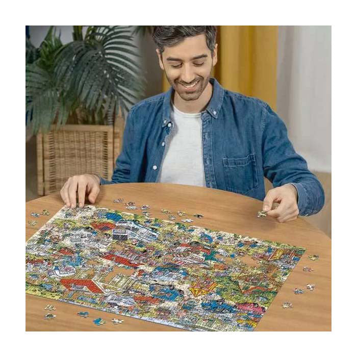 Afbeelding laden in galerijviewer, Ravensburger legpuzzel holiday resort 1: the campsite, 1000st.
