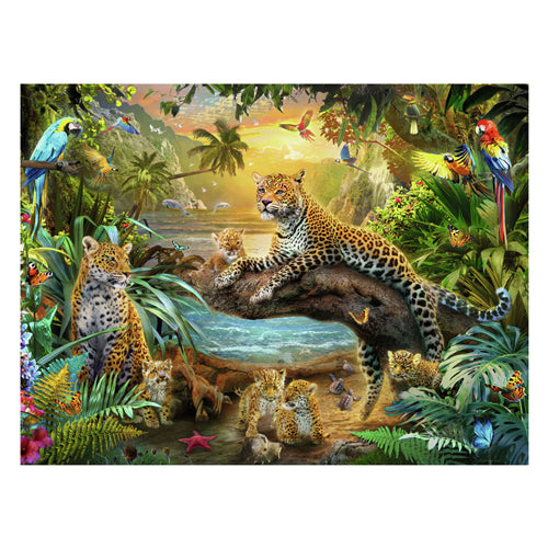 Afbeelding laden in galerijviewer, Ravensburger puzzel luipaarden in de jungle - legpuzzel - 1500 stukjes
