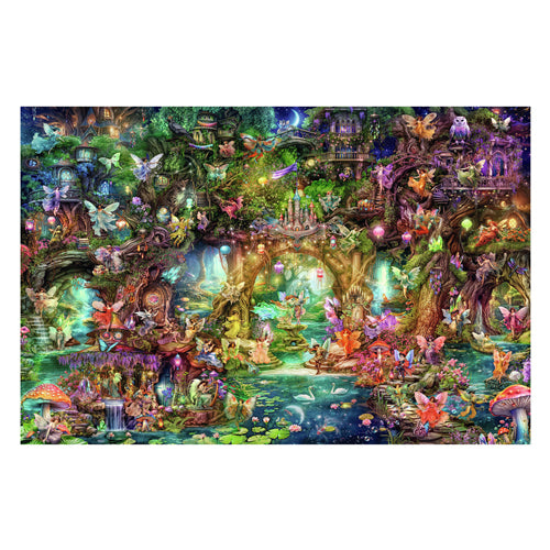 Afbeelding laden in galerijviewer, Ravensburger puzzel de verborgen wereld van de elfjes - legpuzzel - 4000 stukjes
