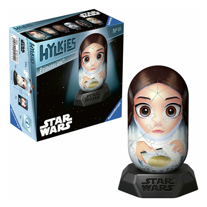 Afbeelding laden in galerijviewer, Ravensburger 3d puzzel hylkies star wars princess leia, 54st.
